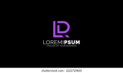 Diseño de logotipos LD, DL, L, D Letras Resumen Vector monograma