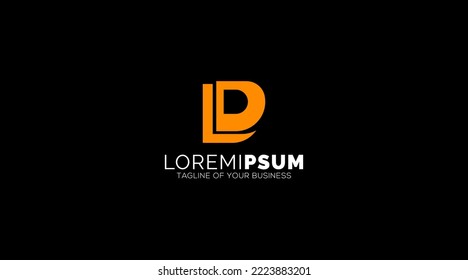 LD, DL, L, D Letters Logo design Abstract Monogram vector
