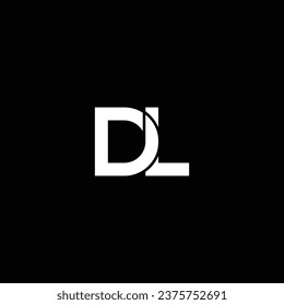 LD or DL ‍abstract letter design. Awesome artistic branding company different colors illustration logo design. Icon design or monogram design.