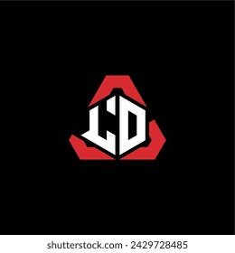 LD Initial Logo Modernes und futuristisches Konzept für eSport oder Gaming Logo