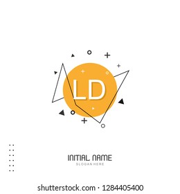 LD Initial logo template vector