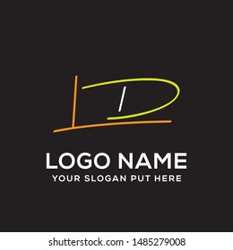 LD Letter logo  vector design for use business