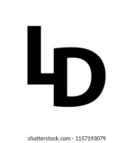 ld letter vector logo. dl letter vector logo