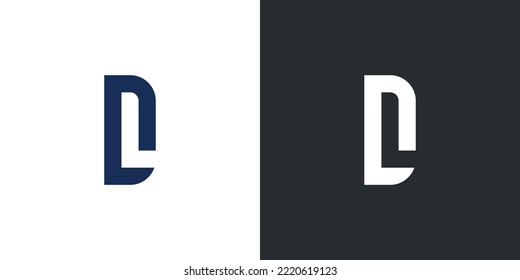 logotipo vectorial de letra anterior. logotipo vectorial de letra dl