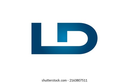 Ld Linked Letters Logo Icon Stock Vector (Royalty Free) 2163807511 ...