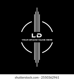 LD logo design, LD simple and modern logo. LD luxurious alphabet design