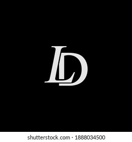 LD logo design. Vector illustration.