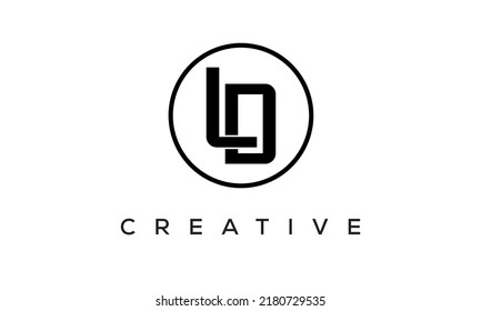 LD monogram. initial letters LD eye-catching Typographic logo design with circle, very creative stylish lettering logo icon for your business and company