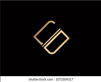 LD square shape Letter logo Design