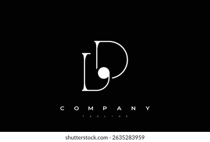 LD Tipografia Design do logotipo. Representação de design de monograma elegante com as letras L e D combinadas em um estilo de assinatura artística, proporcionando uma representação visual única e criativa.
