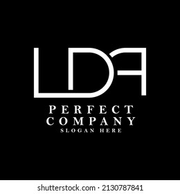 LDA monogram vector logo for company branding, product, and brand.