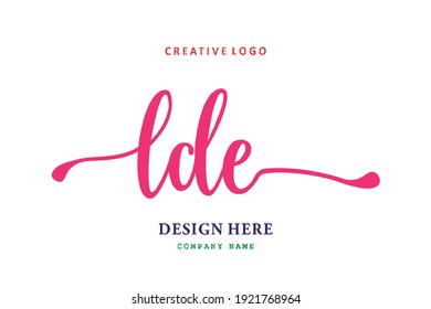 El logotipo de grabado LDE es sencillo, fácil de entender y autoritario