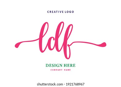 LDF lettering logo is simple, easy to understand and authoritative