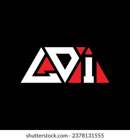 LDI Dreiecksbuchstabe Logo Design mit Dreiecksform. LDI Dreieck Logo Design Monogramm. LDI Dreieck-Vektorlogo-Vorlage mit roter Farbe. LDI dreieckiges Logo Einfach, elegant und luxuriös.