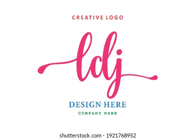 LDJ lettering logo is simple, easy to understand and authoritative