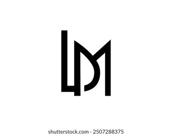 LDM letter Initial  Logo Design Vector Art