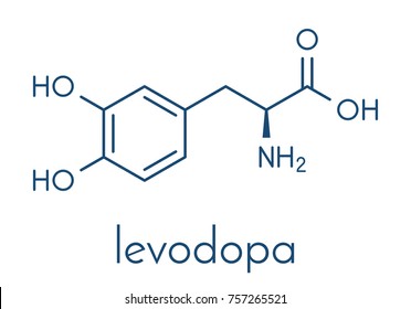 Ldopa Levodopa Parkinsons Disease Drug Molecule Stock Vector (Royalty ...