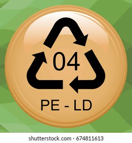 LDPE low-density polyethylene recycling code