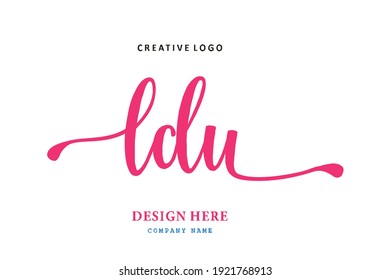 LDU lettering logo is simple, easy to understand and authoritative
