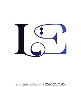 le abstract alphabet wordmark icon emblem symbol business logo design