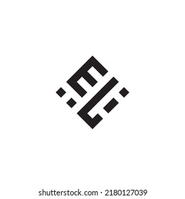 LE abstract geometric concept logo in high quality professional design that will be best for street style