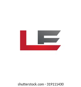 LE company group linked letter logo