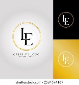 LE Creative Logo Design, vector