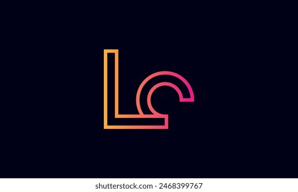 LE Creative And Modern LE Logo. Initial Letter LE Logo Design on Black Background.