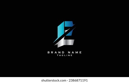 LE, EL, Abstract initial monogram letter alphabet logo design