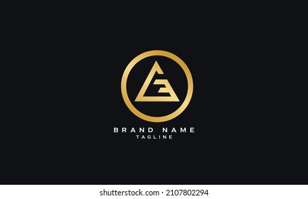 LE, EL, AE, EA, AM, MA, A, AO, OA, Abstract initial monogram letter alphabet logo design