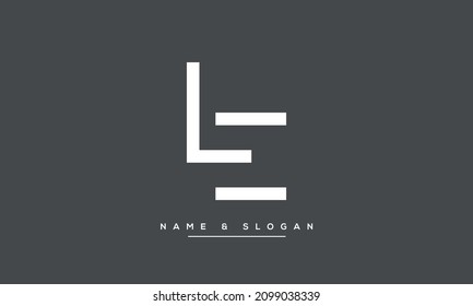 LE, EL Initial letters Logo Monogram Template