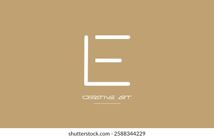 LE, EL, L, E abstract letters logo monogram