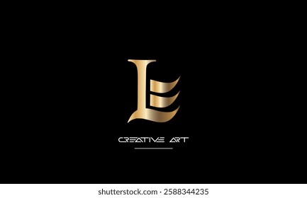 LE, EL, L, E abstract letters logo monogram