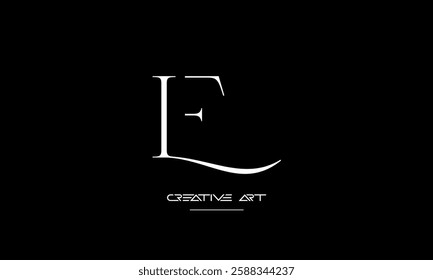 LE, EL, L, E abstract letters logo monogram