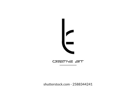 LE, EL, L, E abstract letters logo monogram