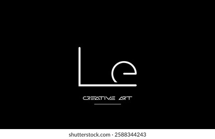 LE, EL, L, E abstract letters logo monogram