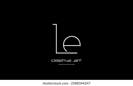 LE, EL, L, E abstract letters logo monogram