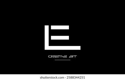 LE, EL, L, E abstract letters logo monogram