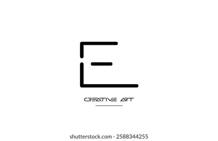 LE, EL, L, E abstract letters logo monogram