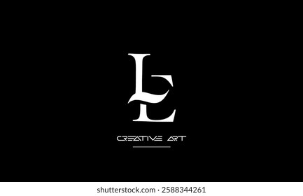 LE, EL, L, E abstract letters logo monogram