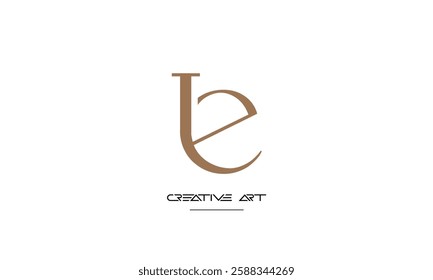 LE, EL, L, E abstract letters logo monogram