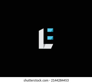 LE, EL Letter Logo Design vector Template