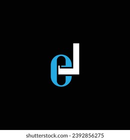 LE or EL letter logo design. Abstract outstanding professional business awesome artistic branding company different colors illustration.