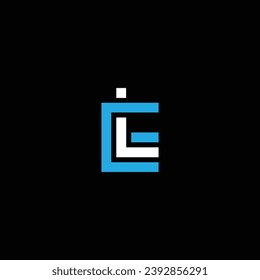 LE or EL letter logo design. Abstract outstanding professional business awesome artistic branding company different colors illustration.