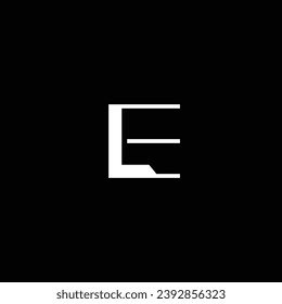 LE or EL letter logo design. Abstract outstanding professional business awesome artistic branding company different colors illustration.