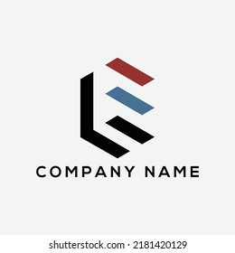 le, el logo template design