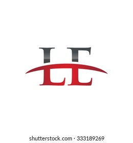 LE initial company red swoosh logo