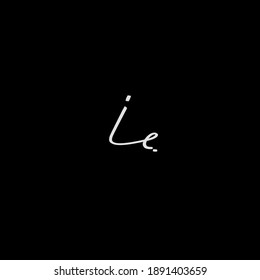 El logotipo inicial de escritura a mano para la identidad