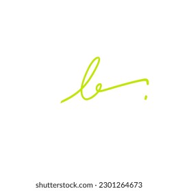 Le initial handwriting logo vector