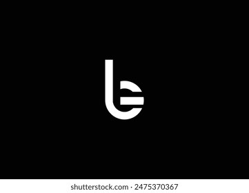 LE initial letter logo design vector. initial letter logo LE logo template. Letter LE Logo, LE icon vector